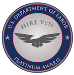 HIRE Vets Platinum  Medallion