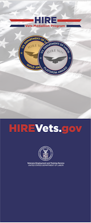 HIRE Vets Medallion Pop-up Banner without Tagline Graphic